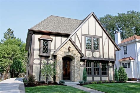 tudor style exterior update